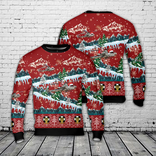 USMC Marine Light Attack Helicopter Squadron 169 (HMLA-169) "Vipers" Bell AH-1Z Viper AOP Christmas Sweater