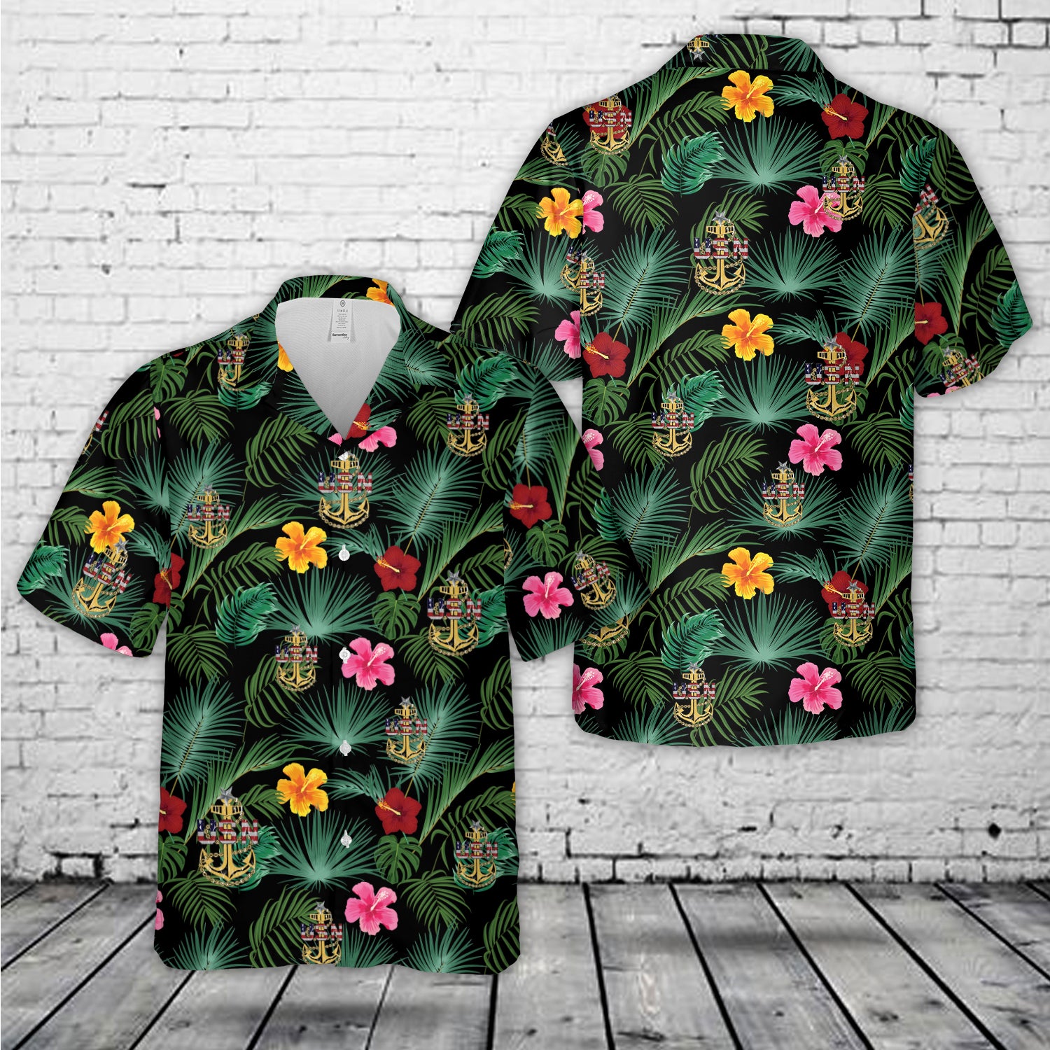 USN Senior Chief Coaster Hawaiian Shirt