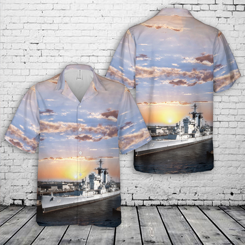 USS Albany CG-10 Hawaiian Shirt