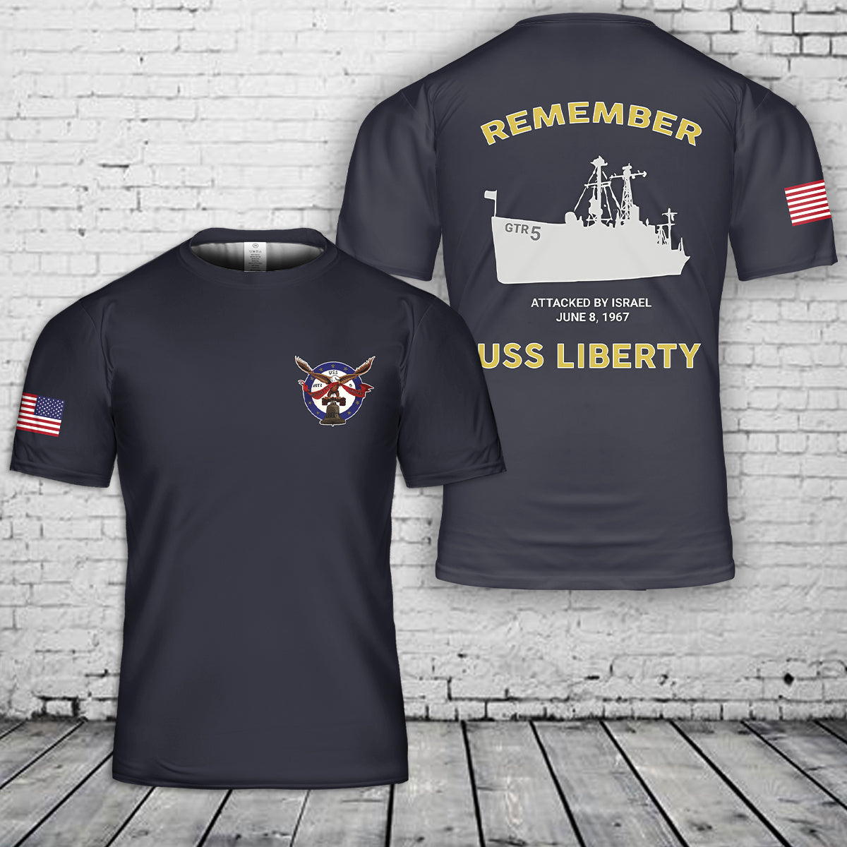 USS Liberty 3D T-Shirt