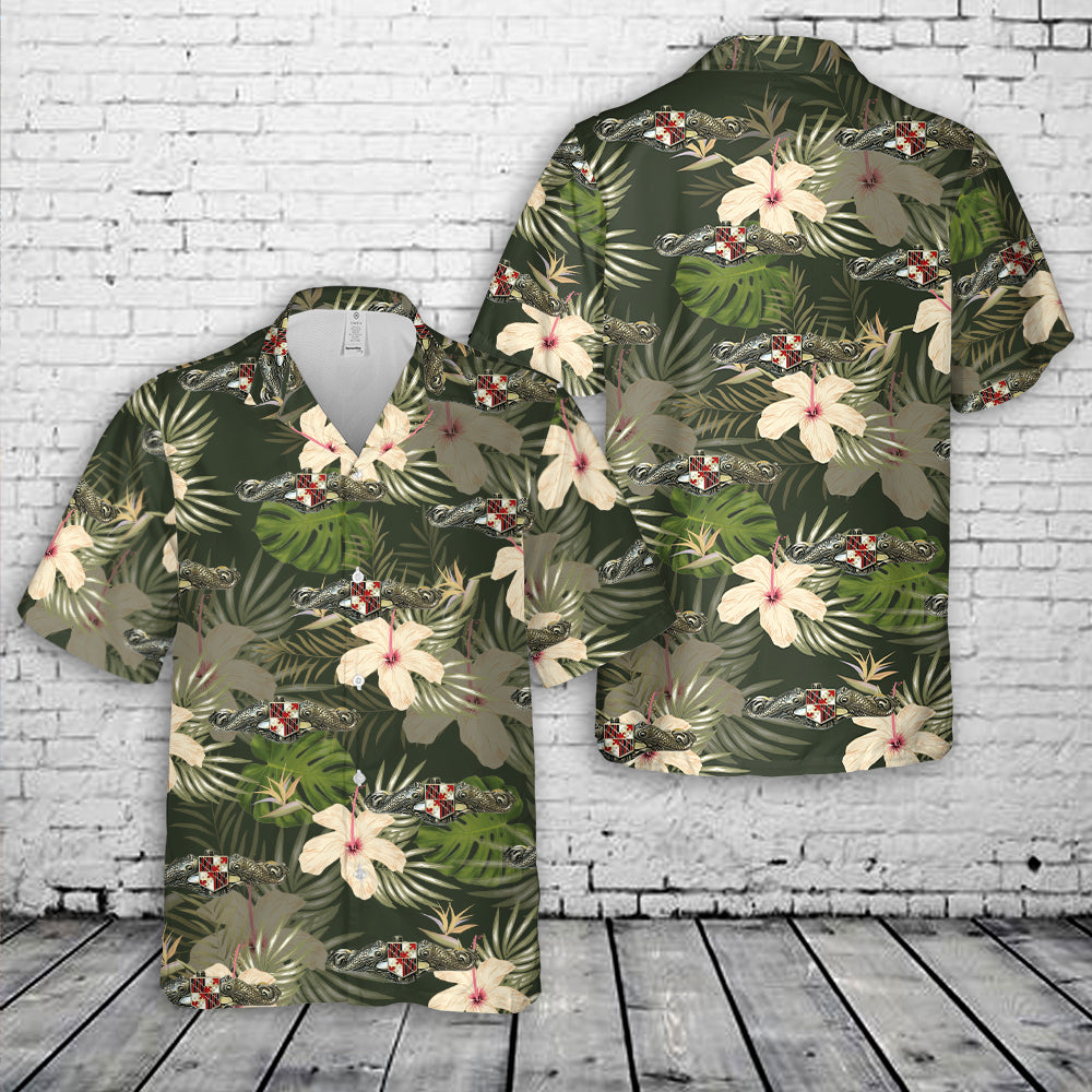 USS Maryland SSBN-738 "Maryland Militia" Submarine Dolphin Hawaiian Shirt