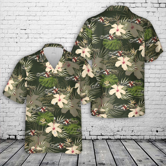 USS Maryland SSBN-738 "Maryland Militia" Submarine Dolphin Hawaiian Shirt