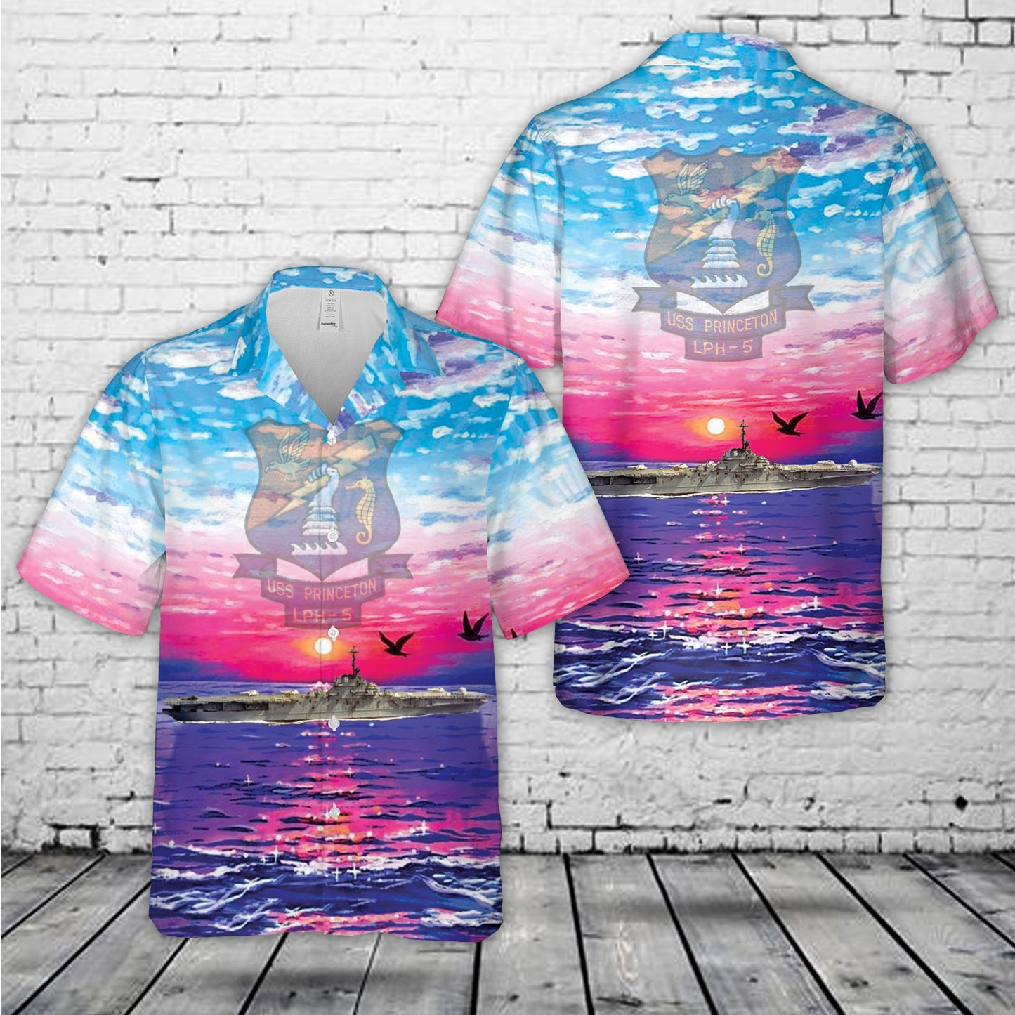 USS Princeton LPH-5 Hawaiian Shirt