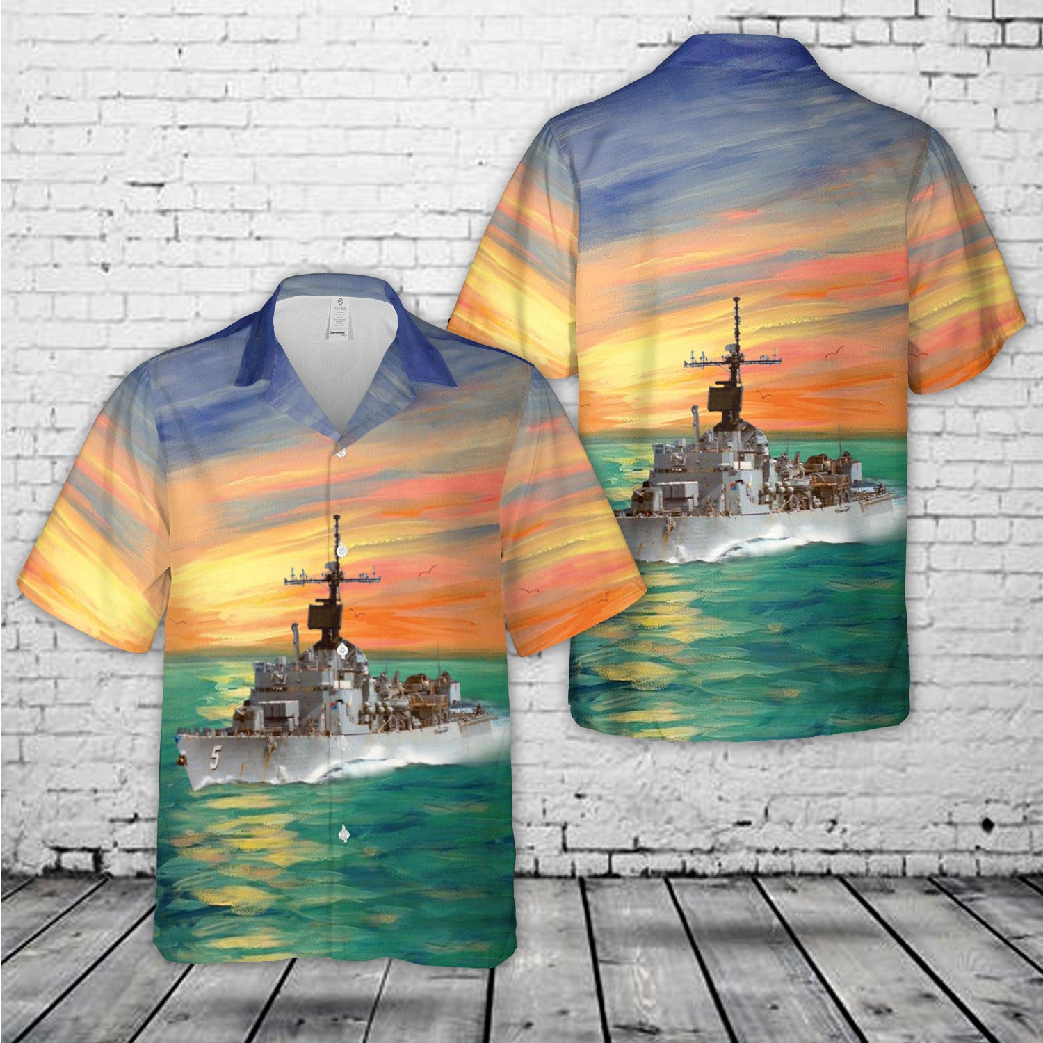 USS Richard L. Page FFG-5 Hawaiian Shirt