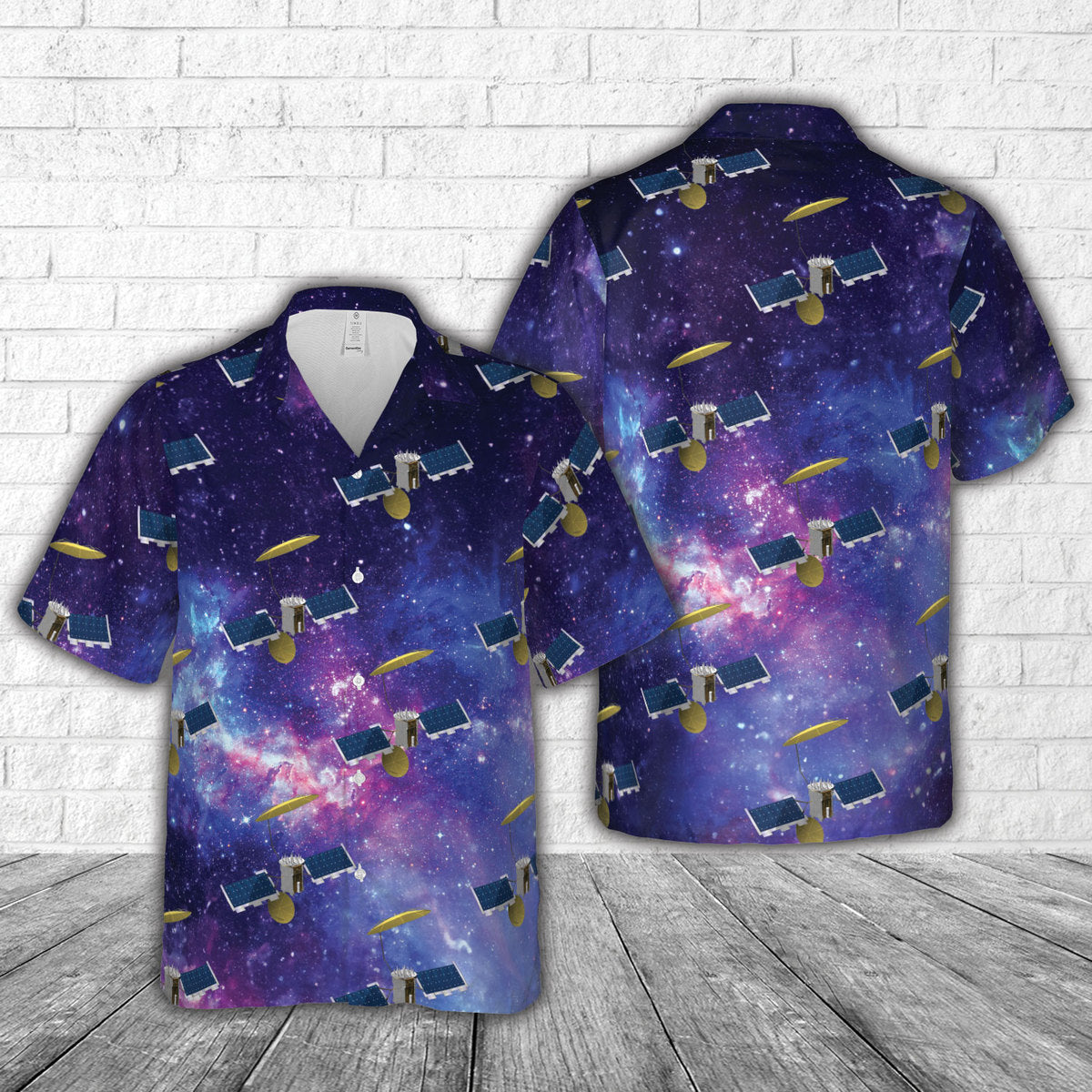 US Space Force Mobile User Objective System (MUOS) Hawaiian Shirt