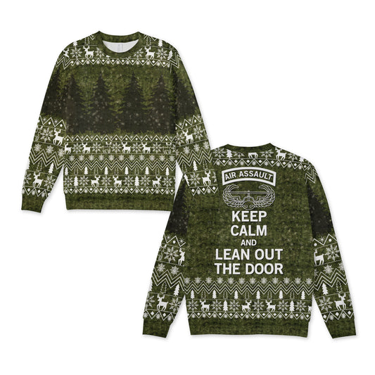 US ARMY Air Assault Christmas AOP Knitted Sweater