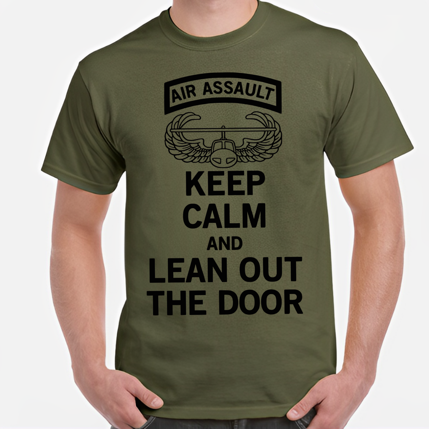 US ARMY Air Assault Classic Unisex T-Shirt Gildan 5000 (Made In US)