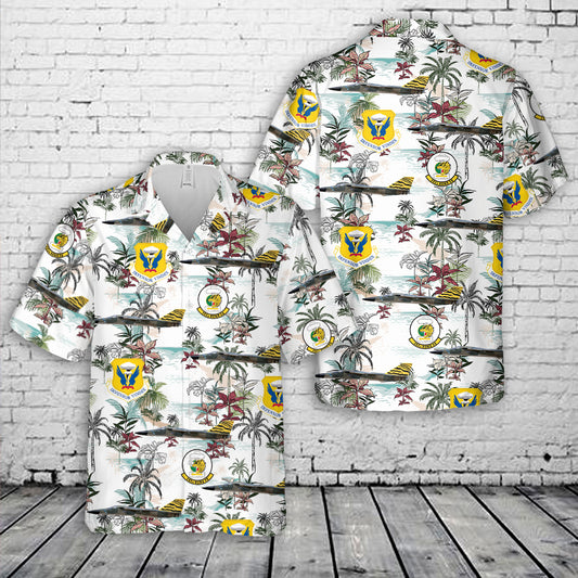 US Ai Force FB-111A "Aardvark" Tiger Meet 1978 MB-104 509TH BOMBER WING, 393RD BOMBER SQUADRON Hawaiian Shirt