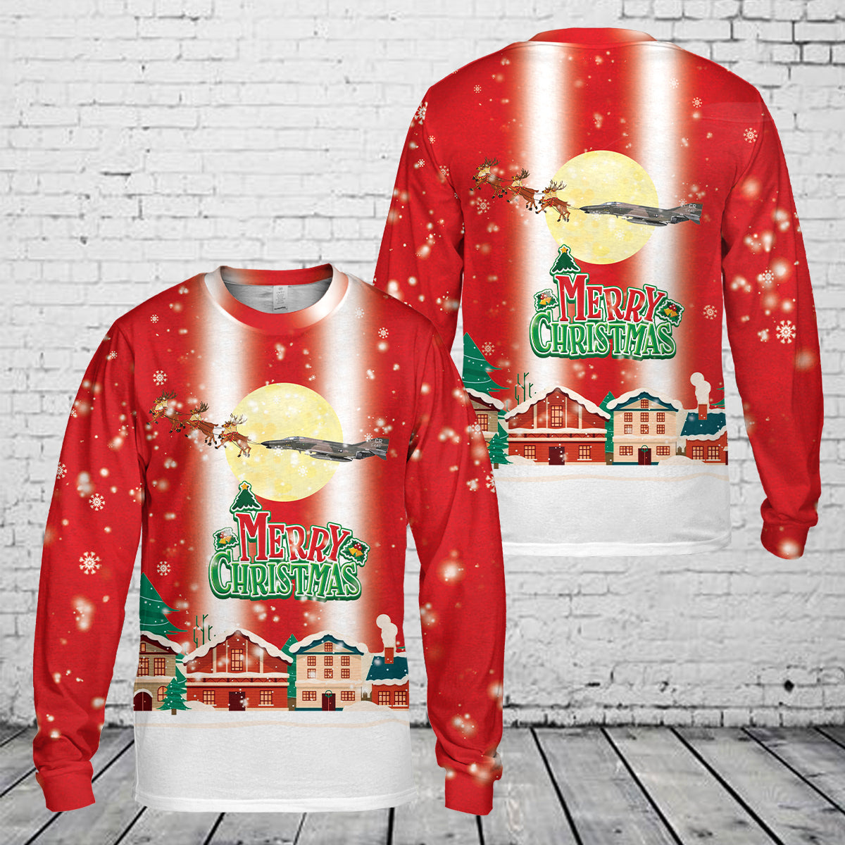 USAF 32nd Tactical Fighter Squadron F-4E Phantom II Christmas Shirt