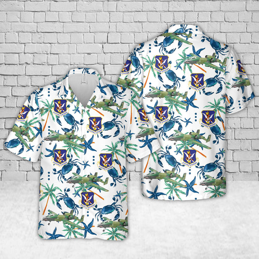 US Air Force 23rd TFW A-10A Flying Tigers Hawaiian Shirt