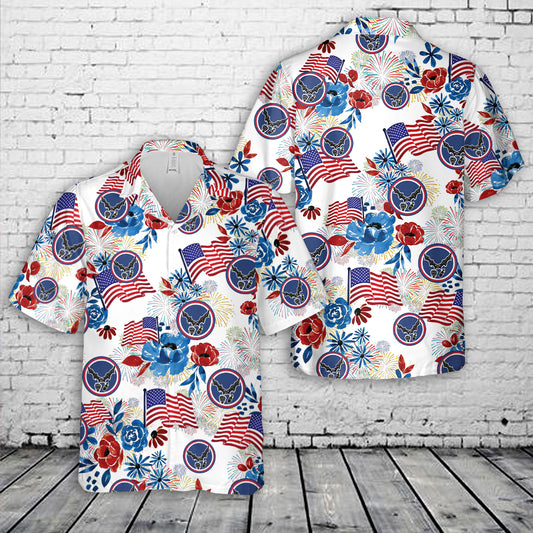 US Air Force 25 ATKW Hawaiian Shirt