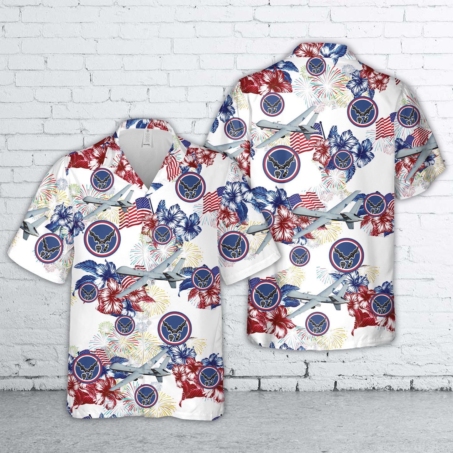 US Air Force 25 ATKW MQ-9 Reaper Hawaiian Shirt