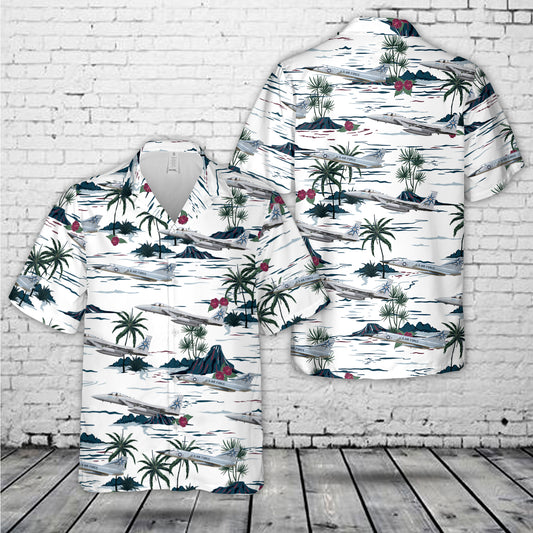 US Air Force 318th Fighter Interceptor Sq "Green Dragons" Hawaiian Shirt