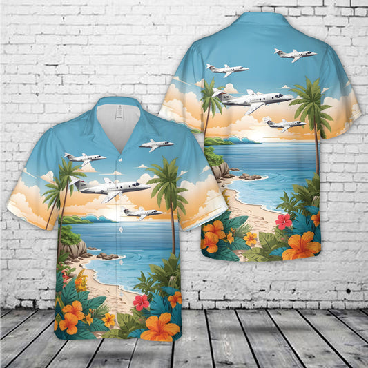 US Air Force 32nd FTS Raytheon T-1A Jayhawk Hawaiian Shirt