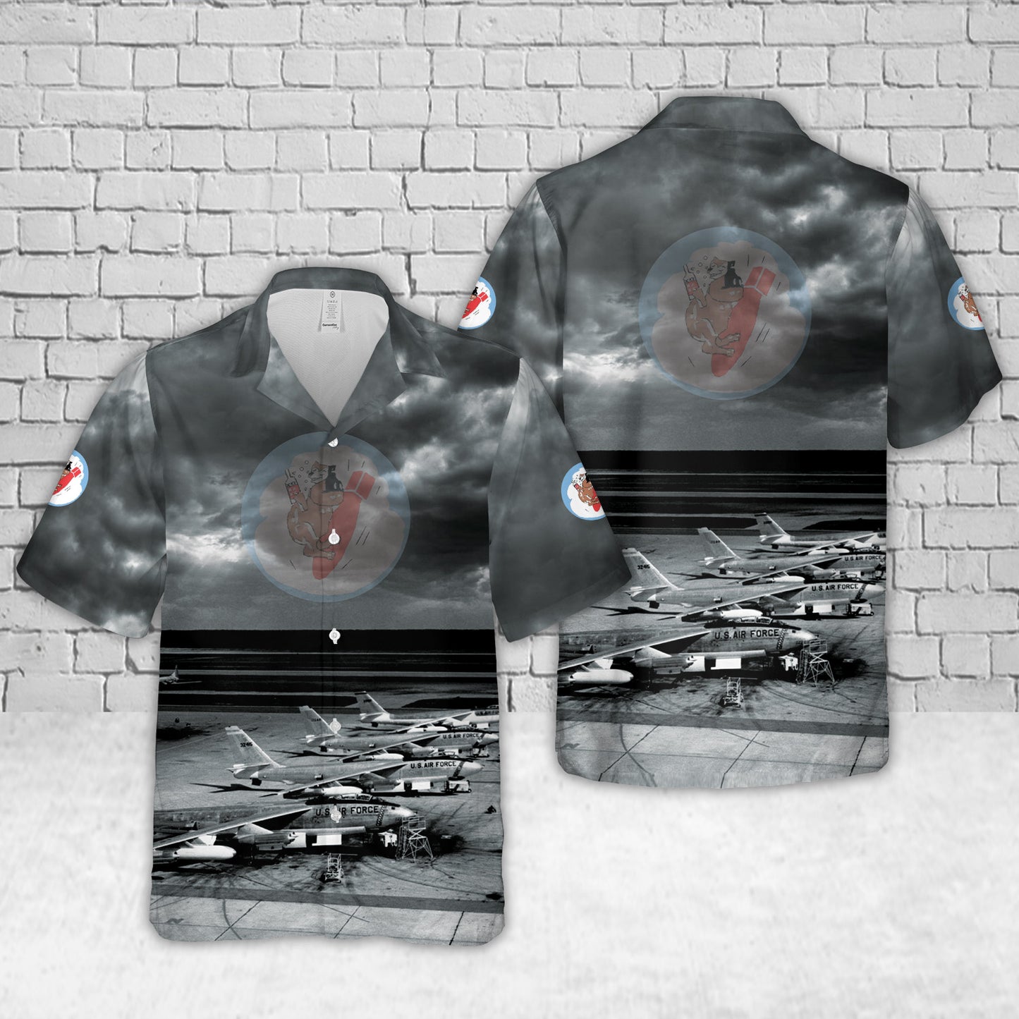 US Air Force 422d Bombardment Squadron B-47 Stratojets Hawaiian Shirt