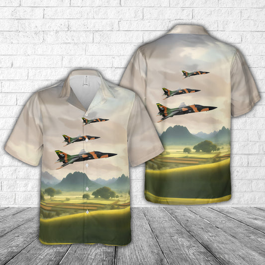 US Air Force 474th Tactical Fighter Wing F-111A Hawaiian Shirt