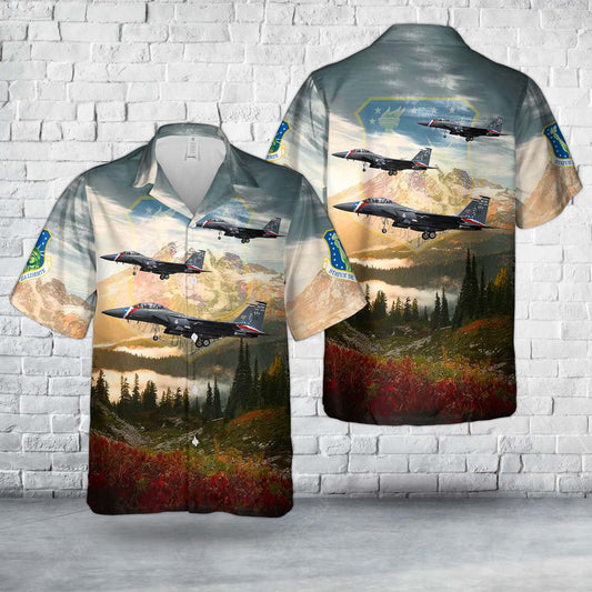 US Air Force 48th Fighter Wing new heritage F-15E Strike Eagle Hawaiian Shirt