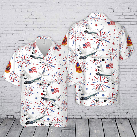 US Air Force 49th Intelligence Squadron RC-135 4th July 250th Anniversary 1776-2026 Hawaiian Shirt