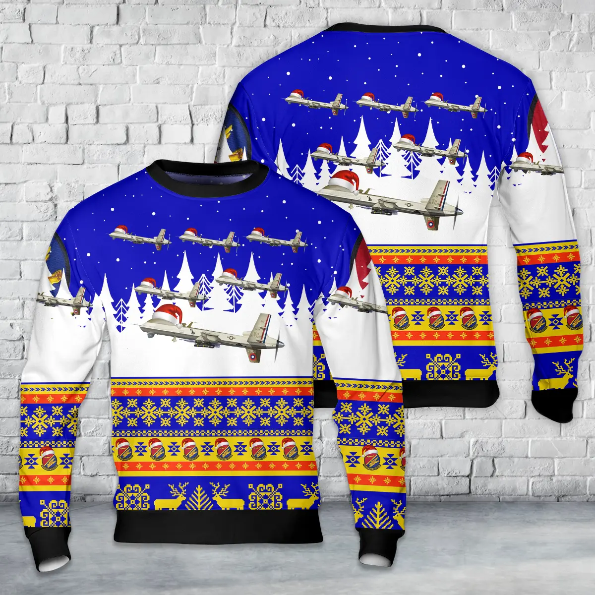 US Air Force 50th Attack Squadron MQ-9 Reaper AOP Christmas Sweater