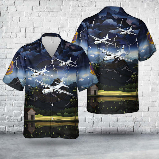US Air Force 54th Weather Reconnaissance Squadron Lockheed WC-130H-LM Hercules (s/n 64-14861) Hawaiian Shirt