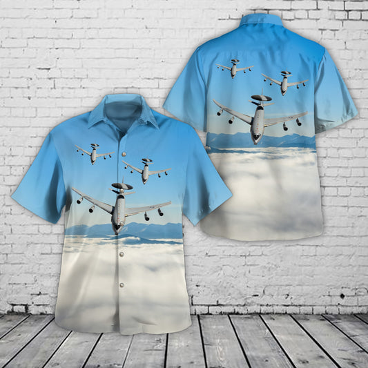 US Air Force 552nd Air Control Wing E-3 Sentry Hawaiian Shirt