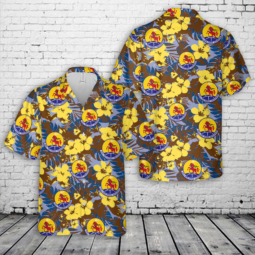 US Air Force 560th RED HORSE Squadron Hawaiian Shirt