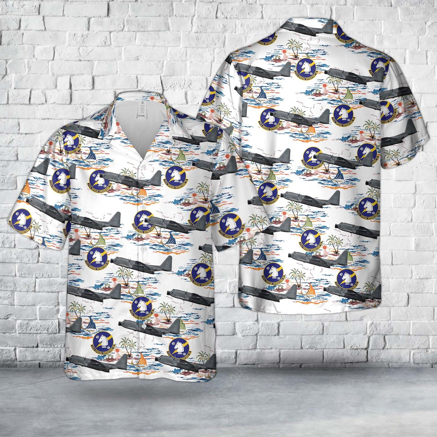 US Air Force 64-0523, MC-130E Combat Talon 1, 711th SOS, 919th SOW Hawaiian Shirt