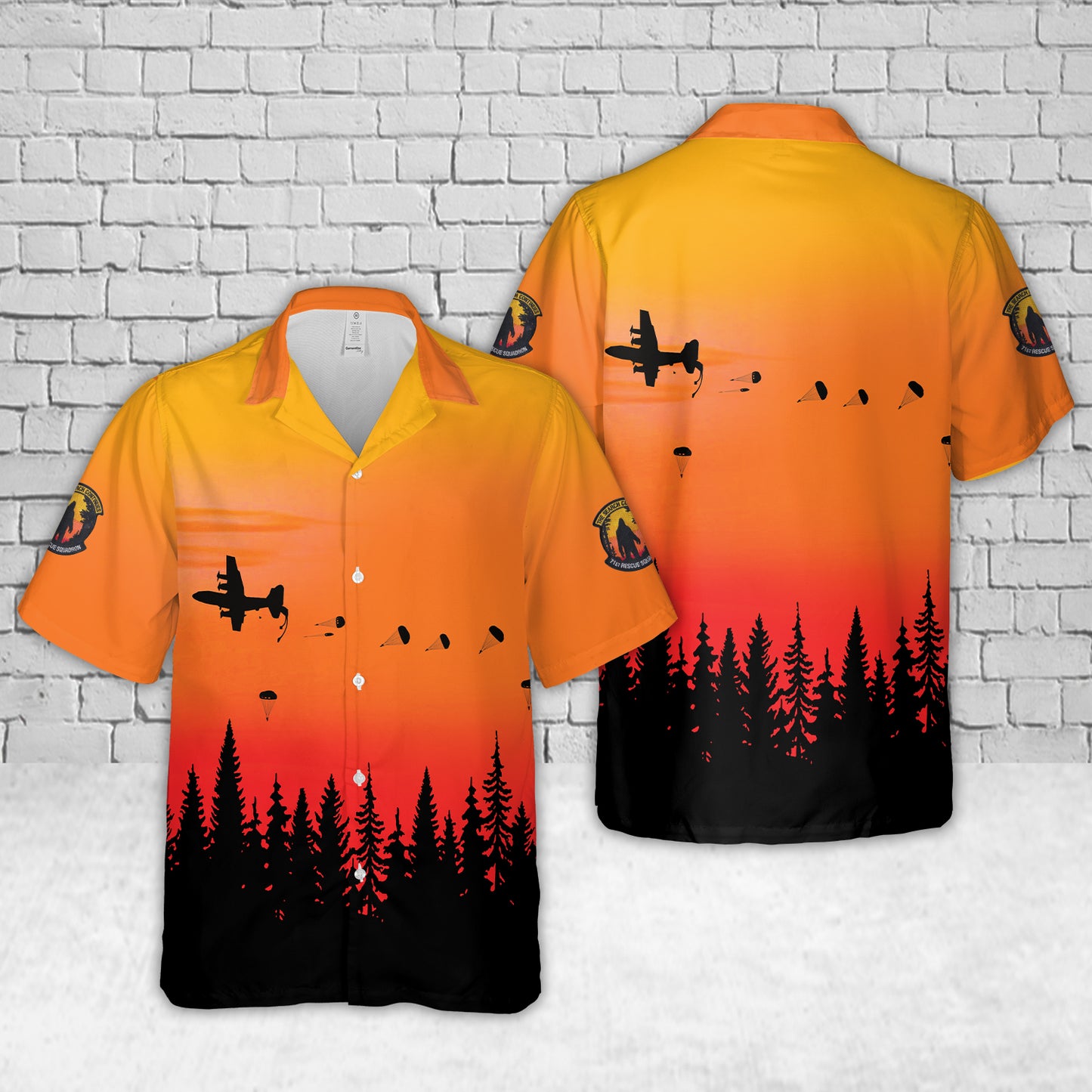 US Air Force 71st Rescue Squadron Hawaiian Shirt