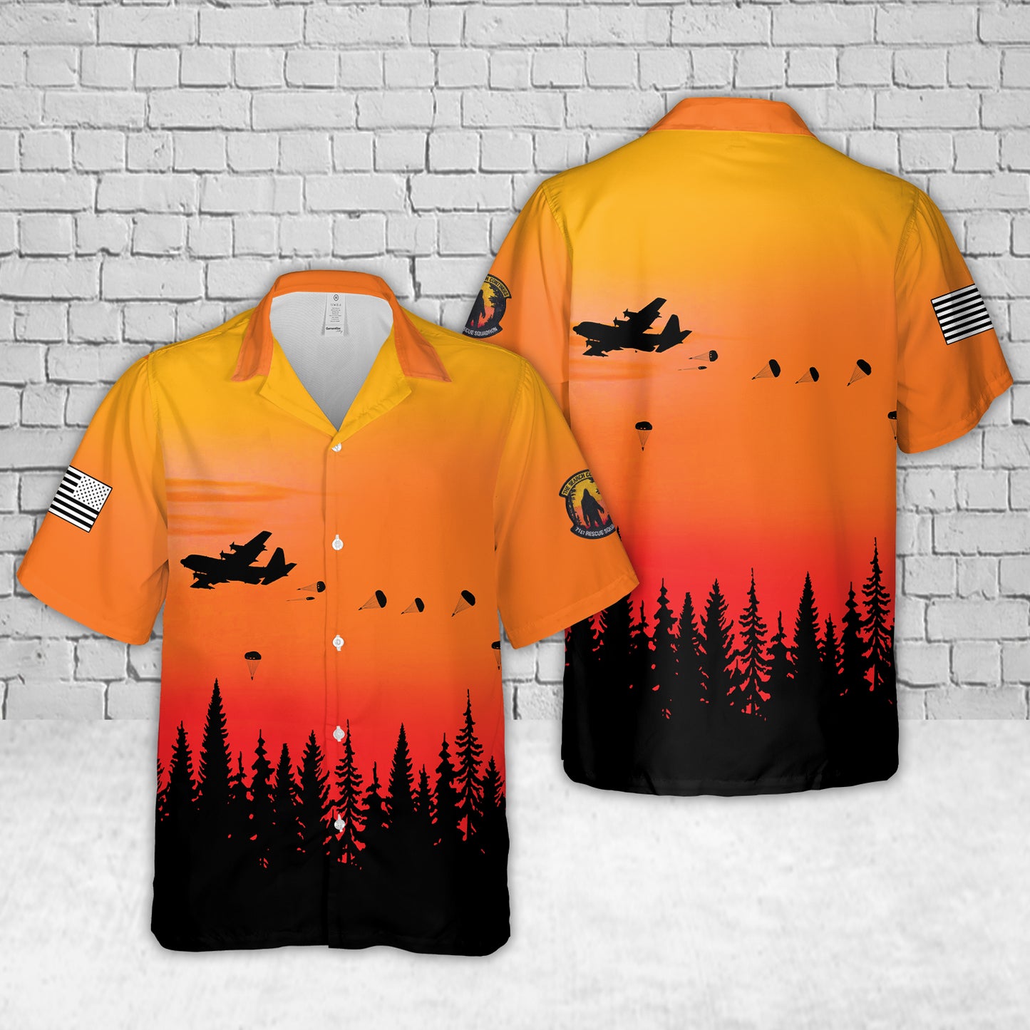 US Air Force 71st Rescue Squadron Hawaiian Shirt