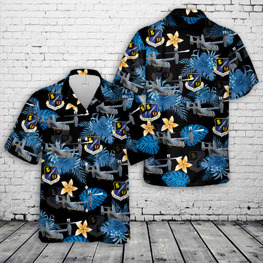 US Air Force 752nd Special Operations Group CV-22 Osprey Hawaiian Shirt