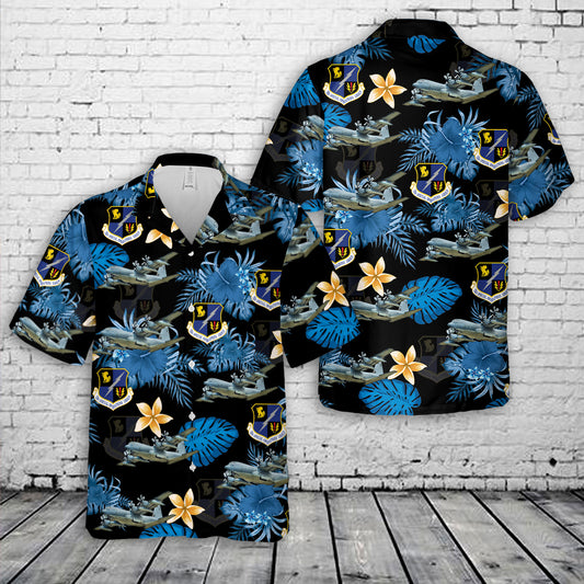 US Air Force 752nd Special Operations Group MC-130J Commando II Hawaiian Shirt