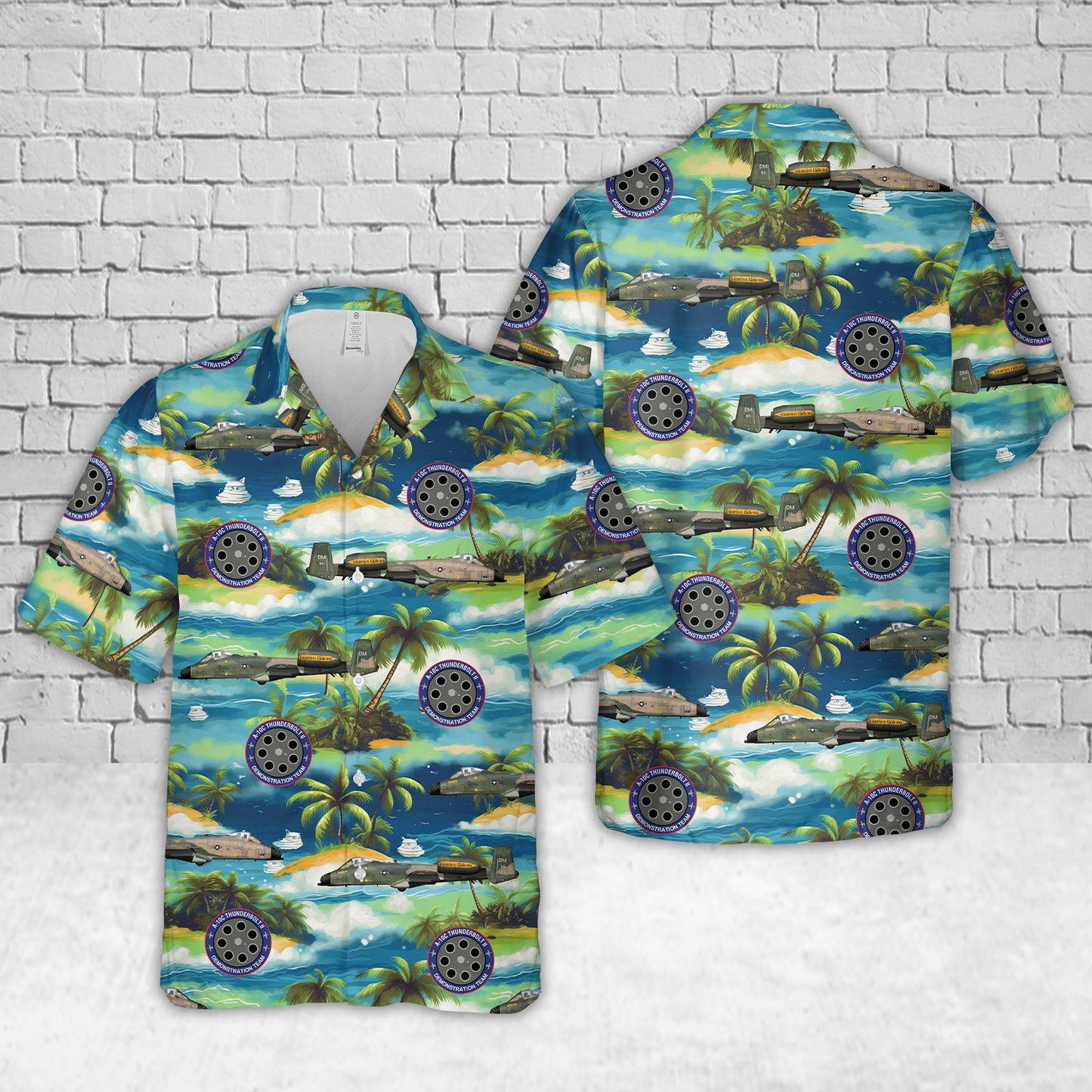 US Air Force 78-0651, "Memphis Belle III", A-10 Thunderbolt II, A-10 Demo Team 2023-2024 Hawaiian Shirt