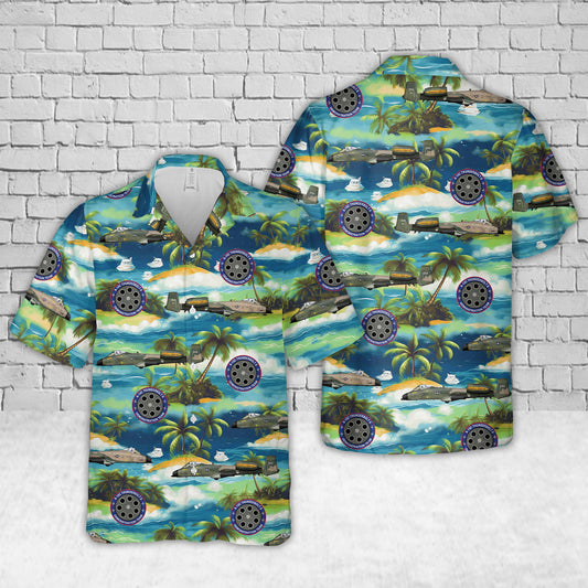 US Air Force 78-0651, "Memphis Belle III", A-10 Thunderbolt II, A-10 Demo Team 2023-2024 Hawaiian Shirt