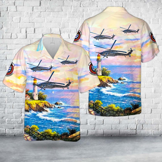 US Air Force 89-26204 - Sikorsky HH-60G Pave Hawk 66th Rescue Squadron Hawaiian Shirt
