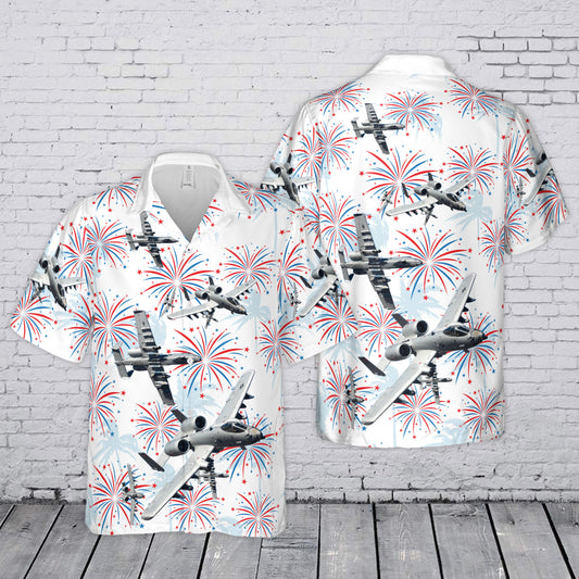 US Air Force A-10 Thunderbolt II 4th July 250th Anniversary 1776-2026 Hawaiian Shirt
