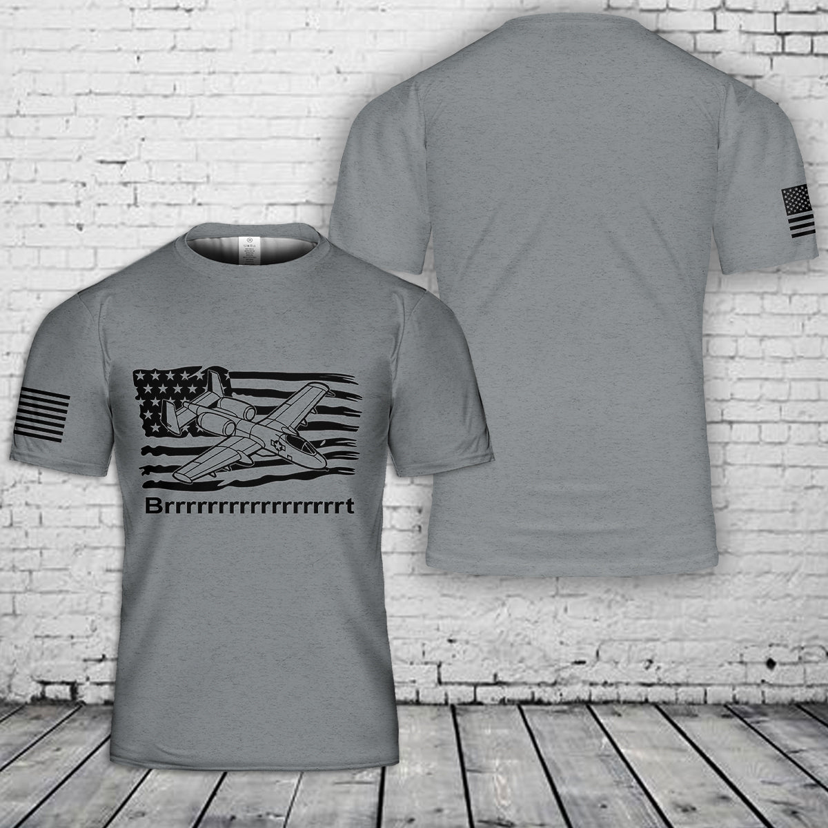 US Air Force A-10 Warthog Thunderbolt Aircraft Fairchild Republic 3D T-Shirt