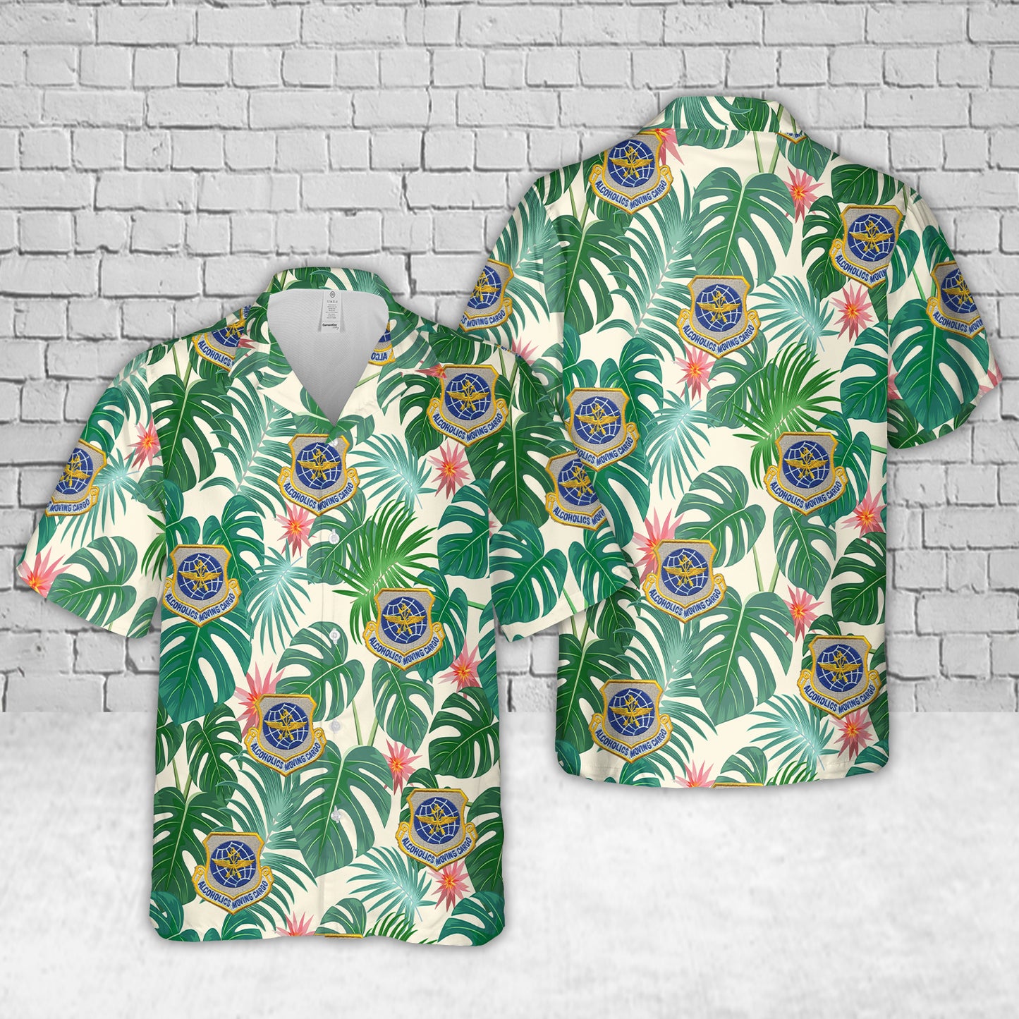US Air Force Alcoholics Moving Cargo Hawaiian Shirt