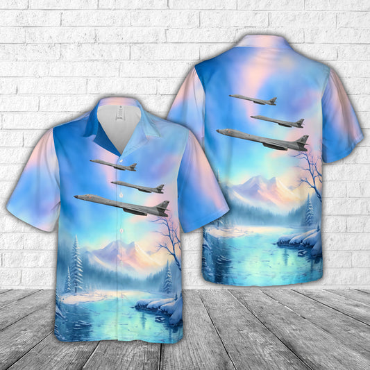 US Air Force B-1B Lancer 28th BW, 34th BS Thunderbirds, EL 86-129 'Black Widow'. Ellsworth AFB, SD - 2005 Hawaiian Shirt