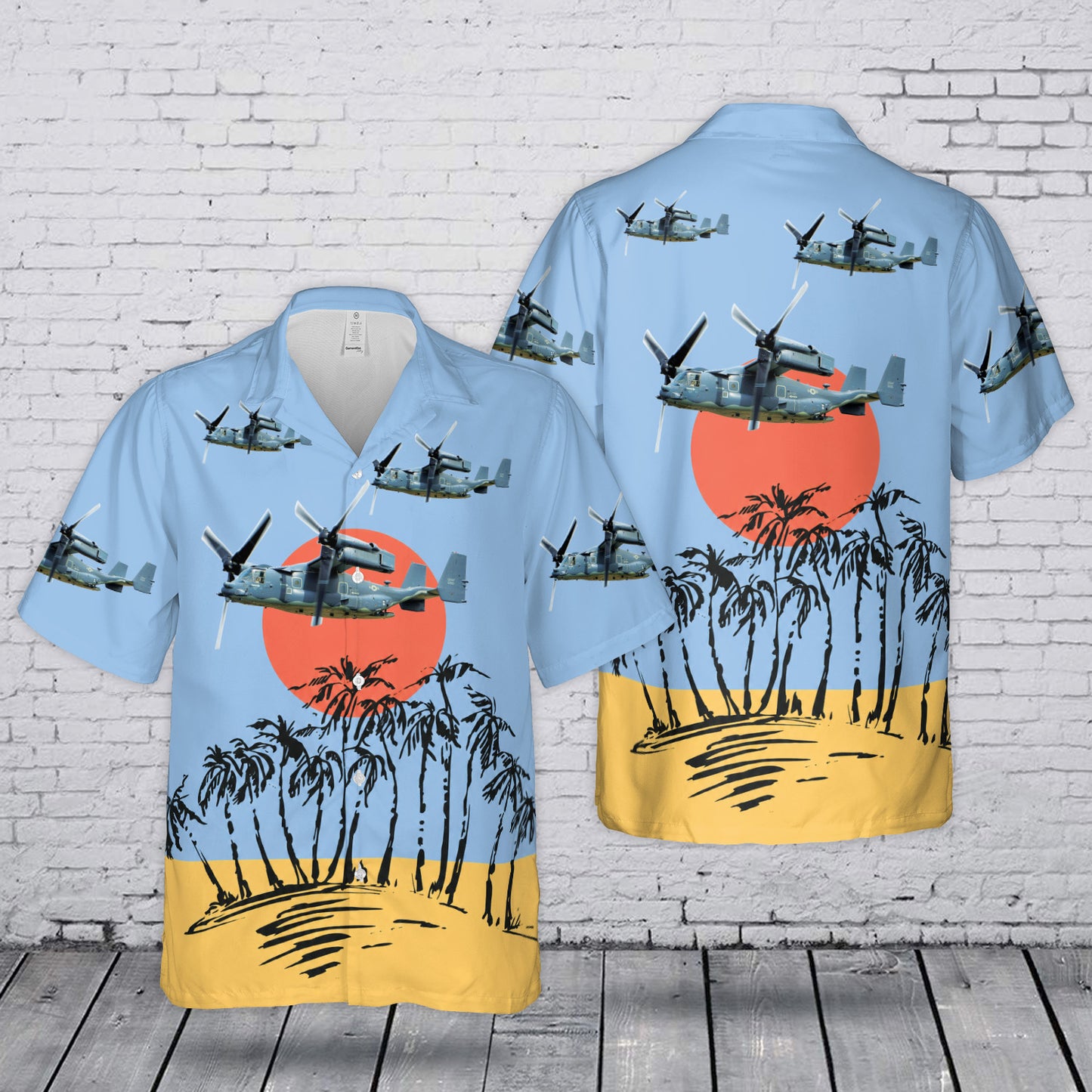 US Air Force Bell Boeing V-22 Osprey Hawaiian Shirt