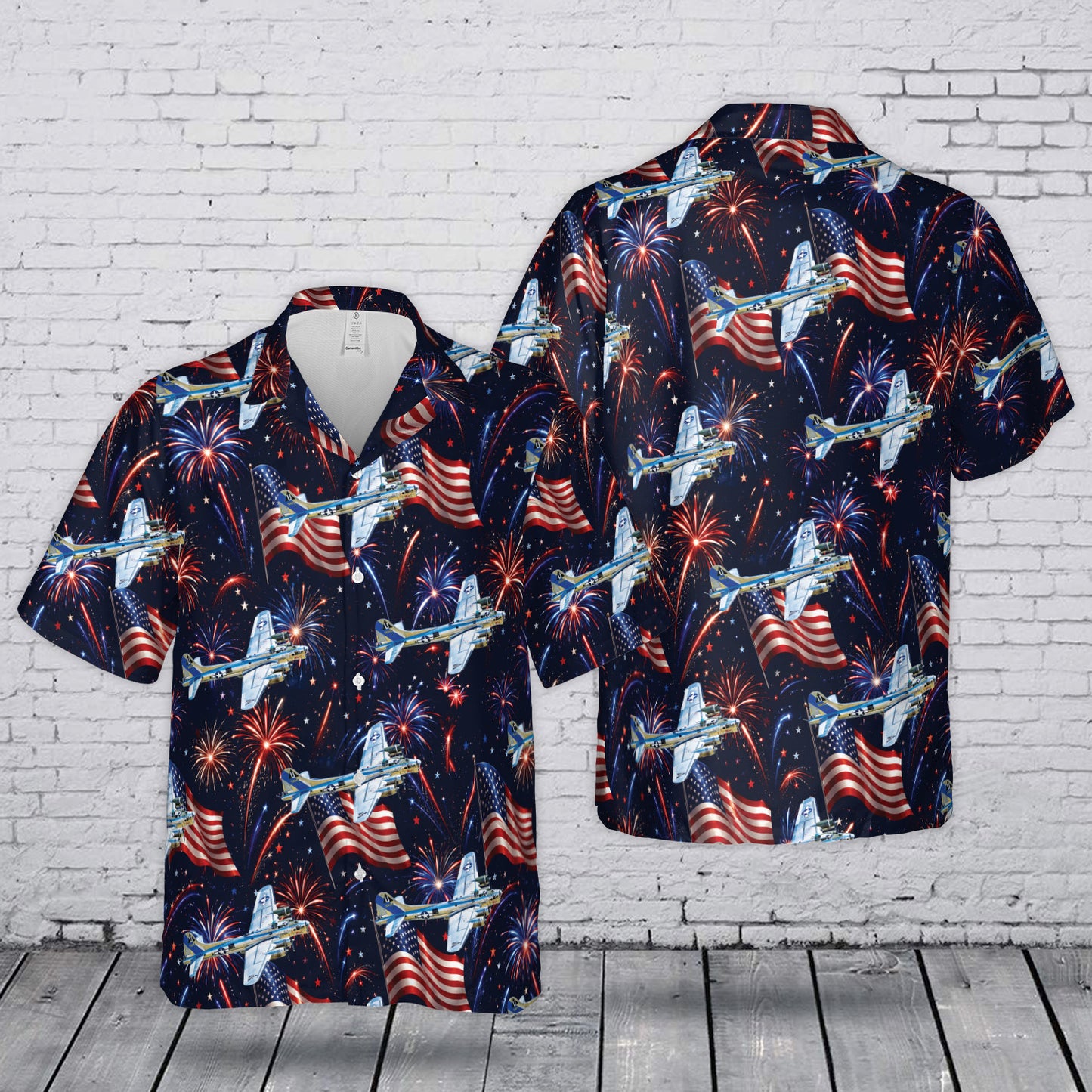 US Air Force Boeing B-17 Flying Fortress 4th July 250th Anniversary 1776-2026 Hawaiian Shirt