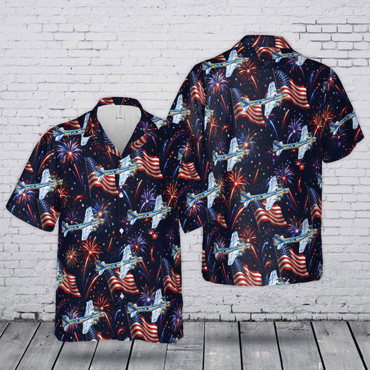 US Air Force Boeing B-17 Flying Fortress 4th July 250th Anniversary 1776-2026 Hawaiian Shirt