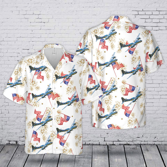 US Air Force Boeing B-29 Superfortress 4th July 250th Anniversary 1776-2026 Hawaiian Shirt