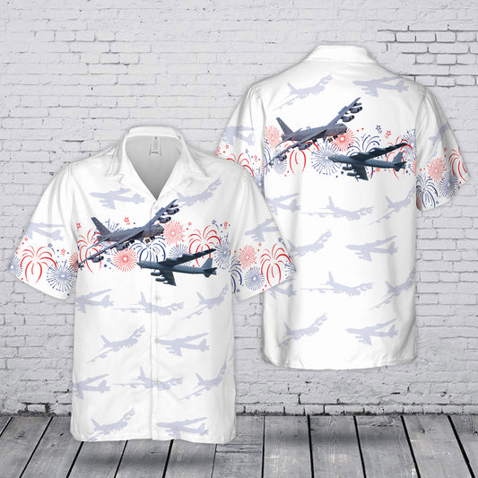 US Air Force Boeing B-52 Stratofortress 4th July 250th Anniversary 1776-2026 Hawaiian Shirt