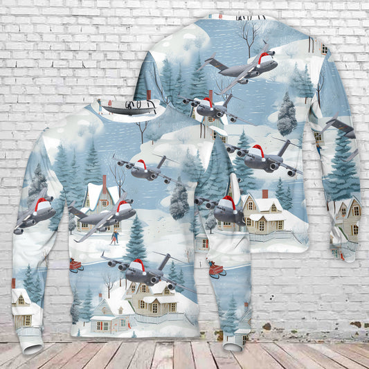 US Air Force Boeing C-17 Globemaster III Christmas AOP Sweater