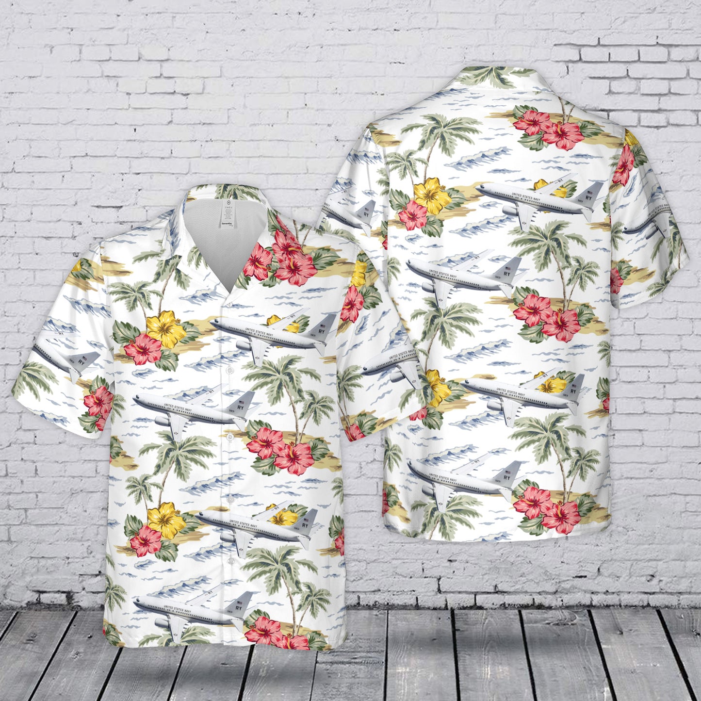 US Air Force Boeing C-40 Hawaiian Shirt
