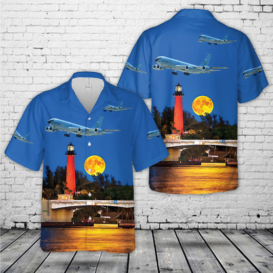 US Air Force Boeing KC-135R Rivet Stand/Rivet Quick Hawaiian Shirt