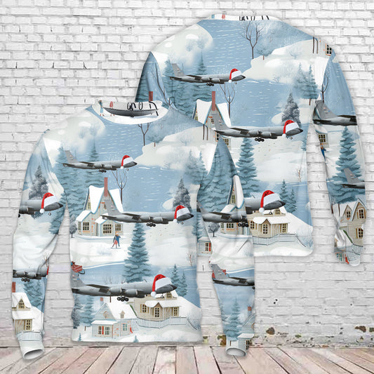 US Air Force Boeing KC-135R Stratotanker (717-100) Christmas AOP Sweater