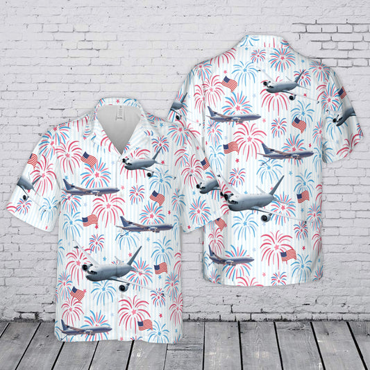 US Air Force Boeing KC-46 Pegasus 4th July 250th Anniversary 1776-2026 Hawaiian Shirt