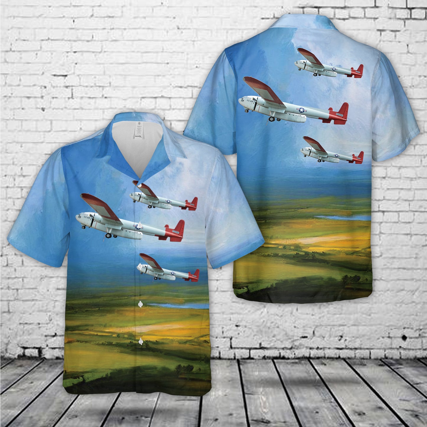 US Air Force C-119G Flying Boxcar 22118 Hawaiian Shirt