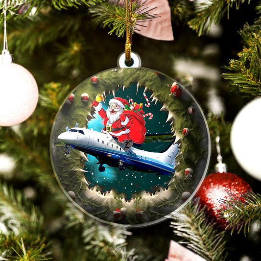 US Air Force C-146A Wolfhound Christmas Ceramic Ornament